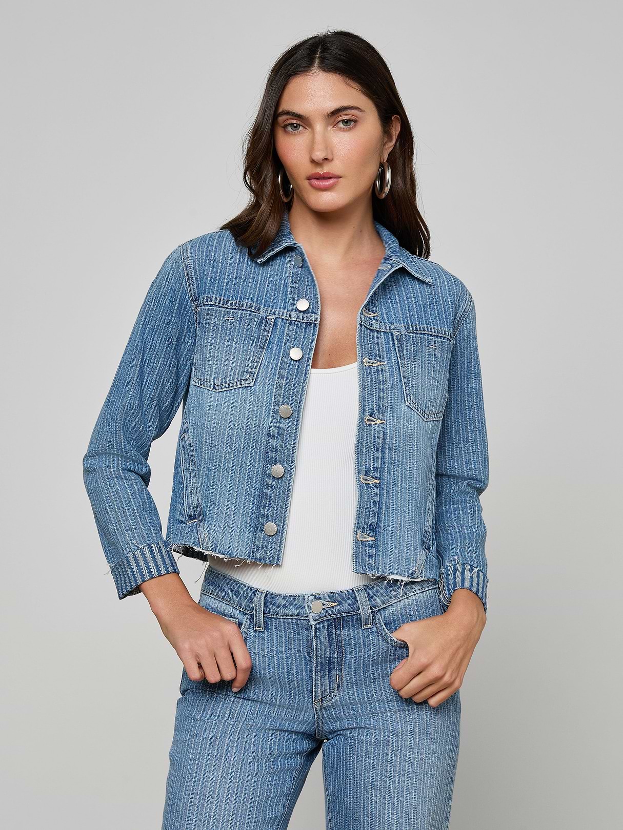 Janelle Jean Jacket in Carmel | L'AGENCE