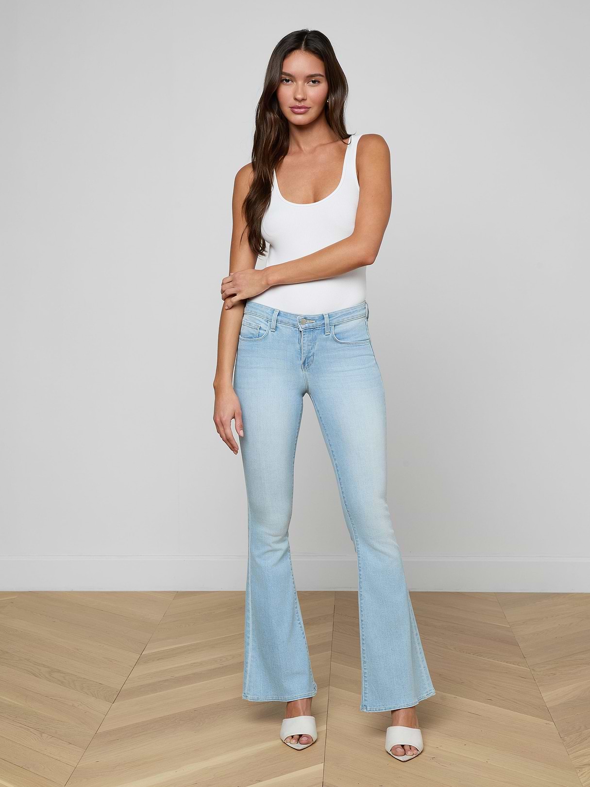 Luxury Women's Low Rise Bootcut Jeans | Designer Low Rise Bootcut