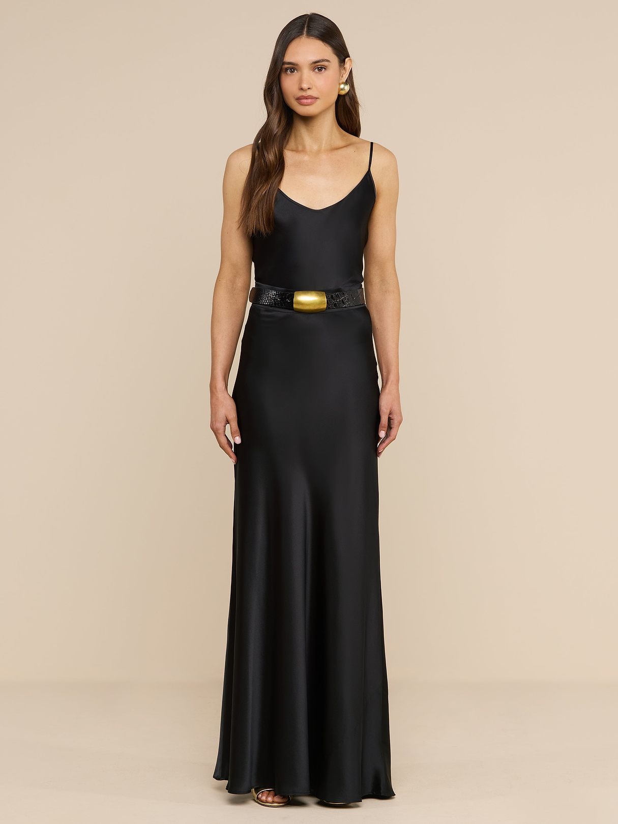 Ryker Silk Maxi Skirt in Black | L'AGENCE