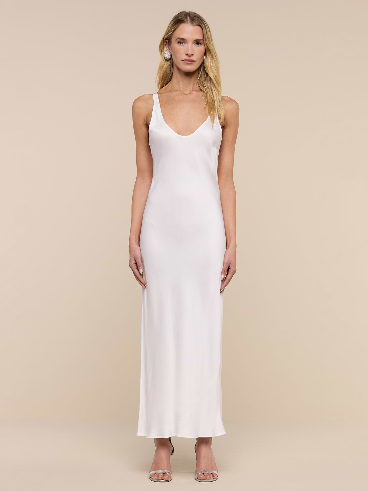 acton maxi dress in ivory l'academie L'Academie Acton Maxi Dress in Ivory