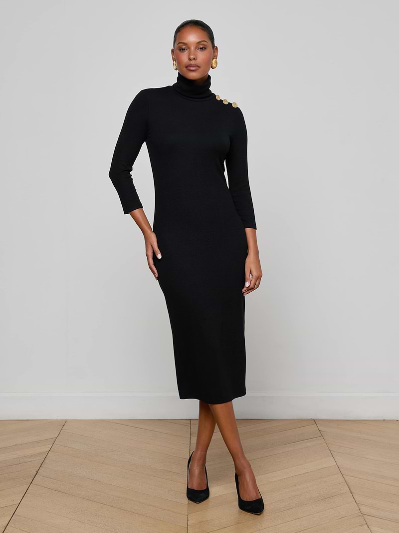 Black Cocktail Dresses - Party-Perfect Glamour L'AGENCE Black Cocktail Dresses - Party-Perfect Glamour L'AGENCE