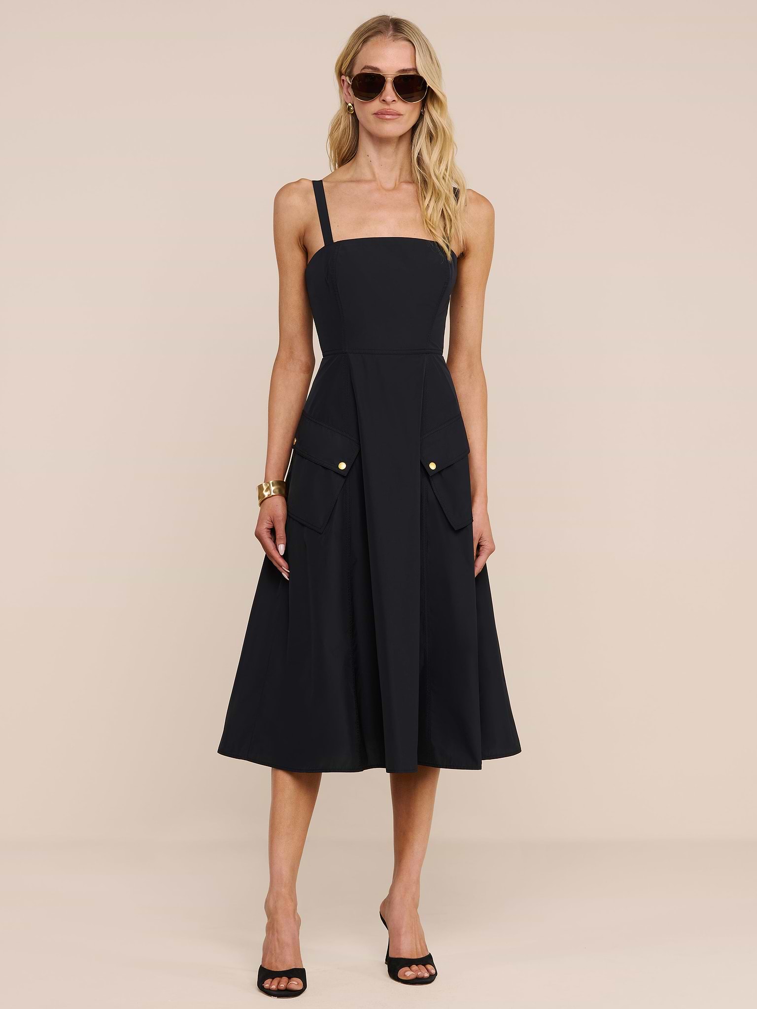 black midi cocktail dresses Lady Black Tie - Kennedy Midi Dress - Black