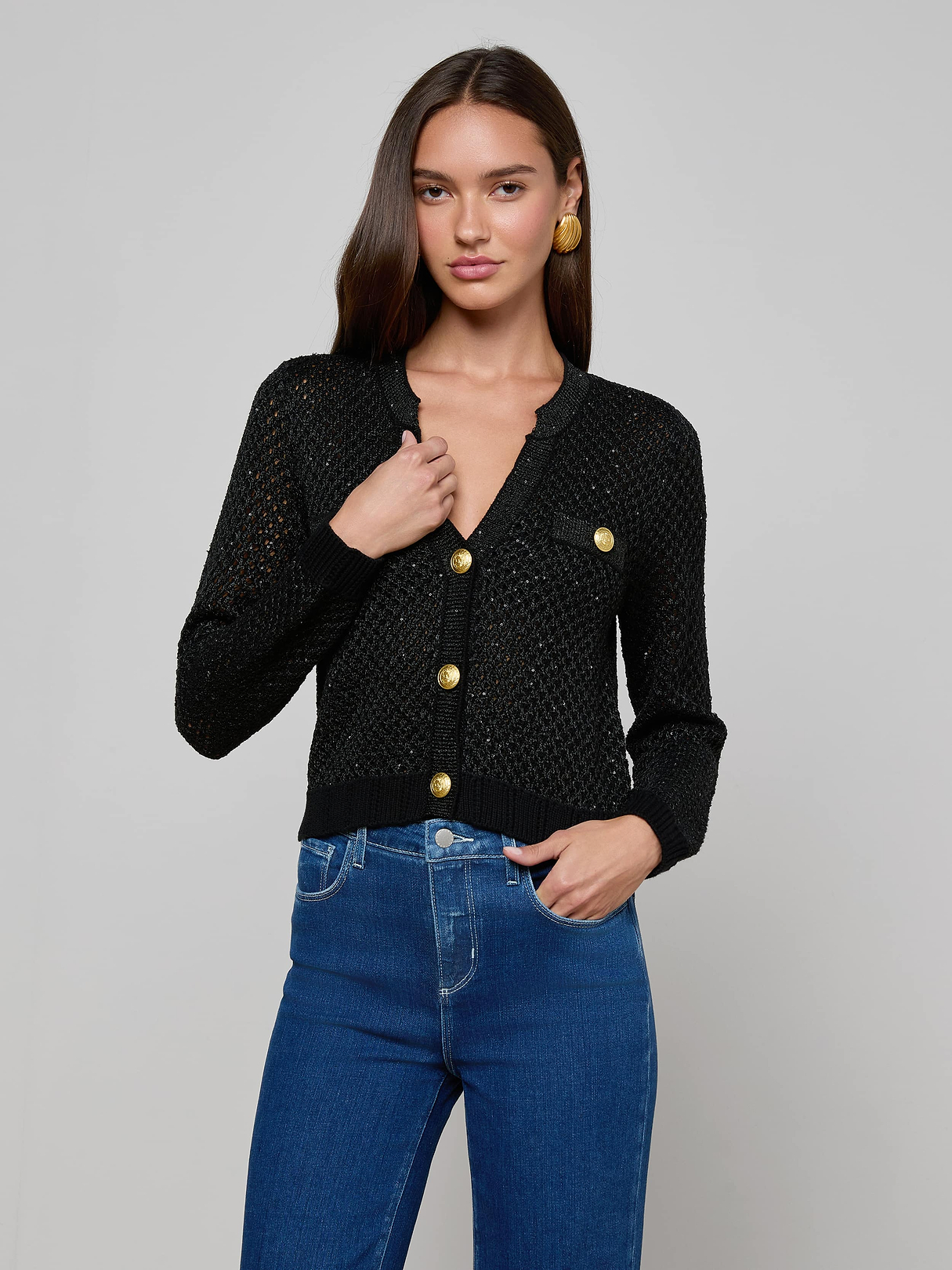 トップス Emporio Armani cardigan with sequins Women's Emporio Armani Cardigan Sweaters | Nordstrom