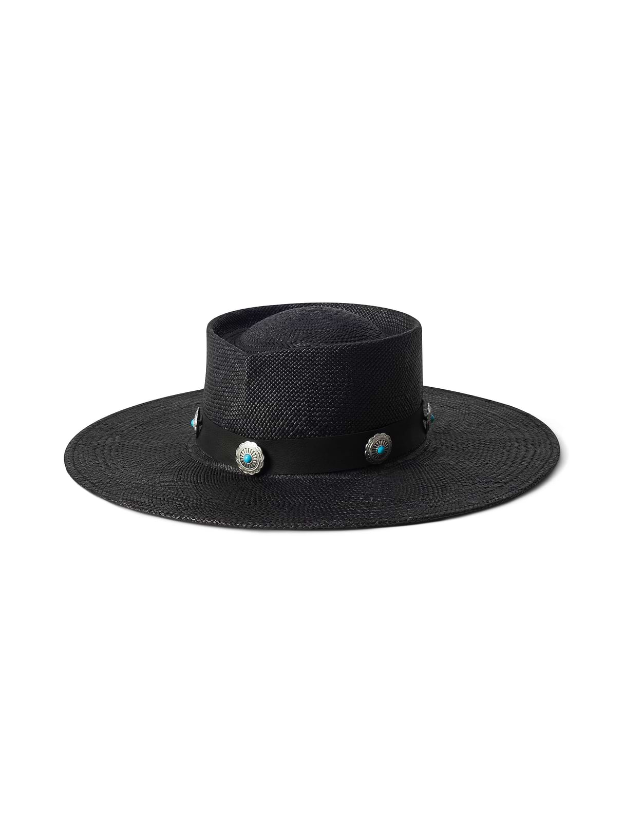 Adilah Wide-Brim Fedora in Black | L'AGENCE
