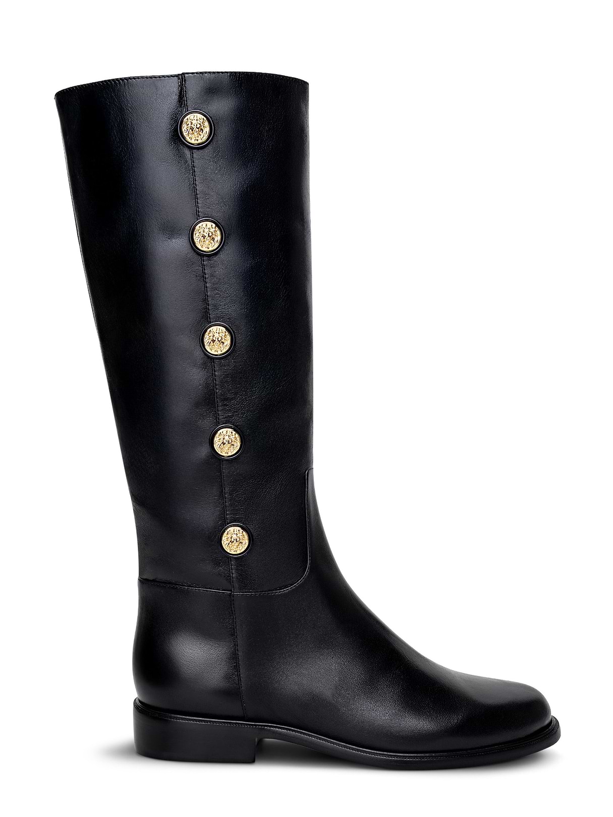 Oceana Riding Boot in Black Leather | L'AGENCE