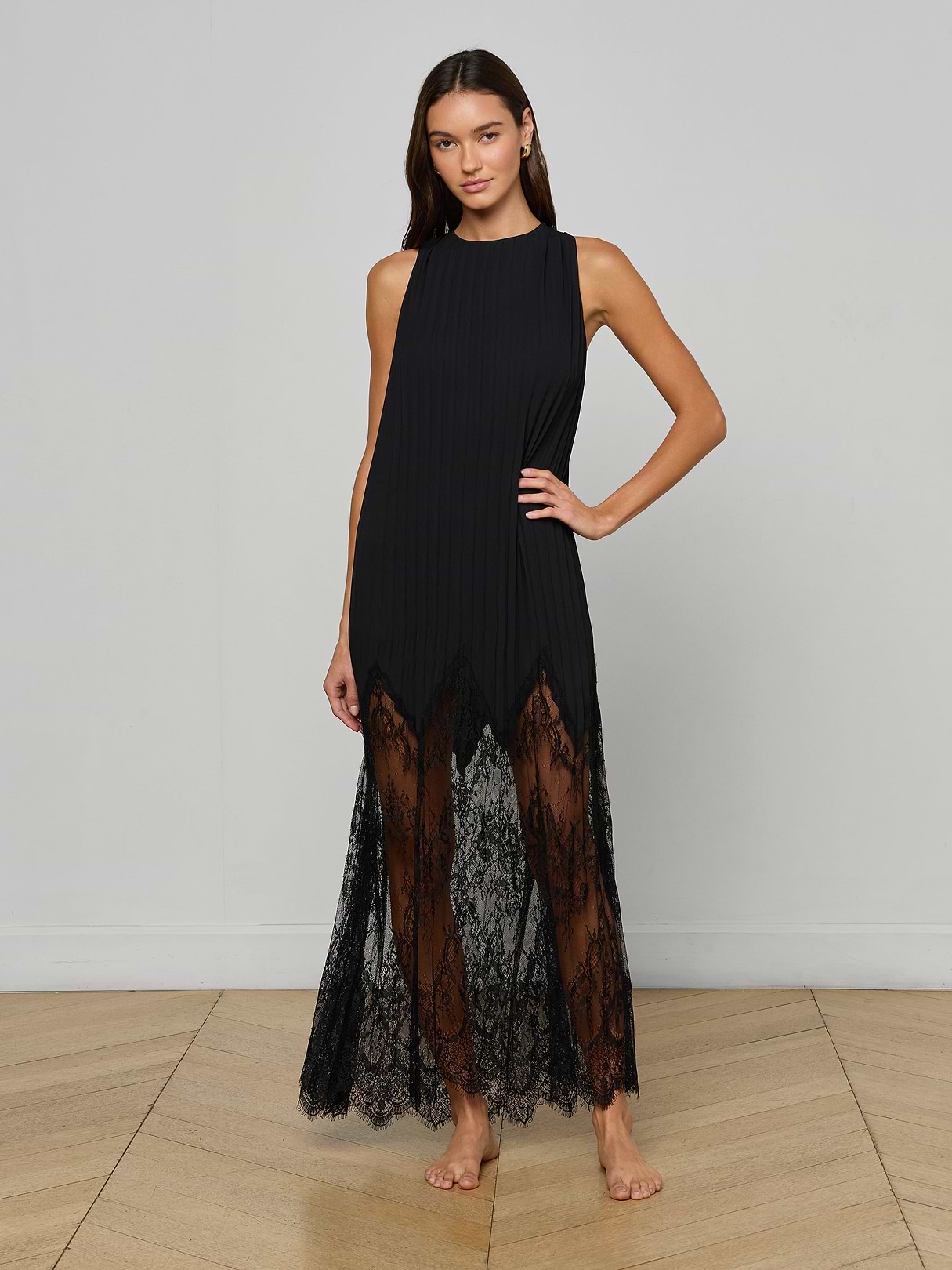 cover up dress L'AGENCE Adalynn Cover-Up Dress In Black