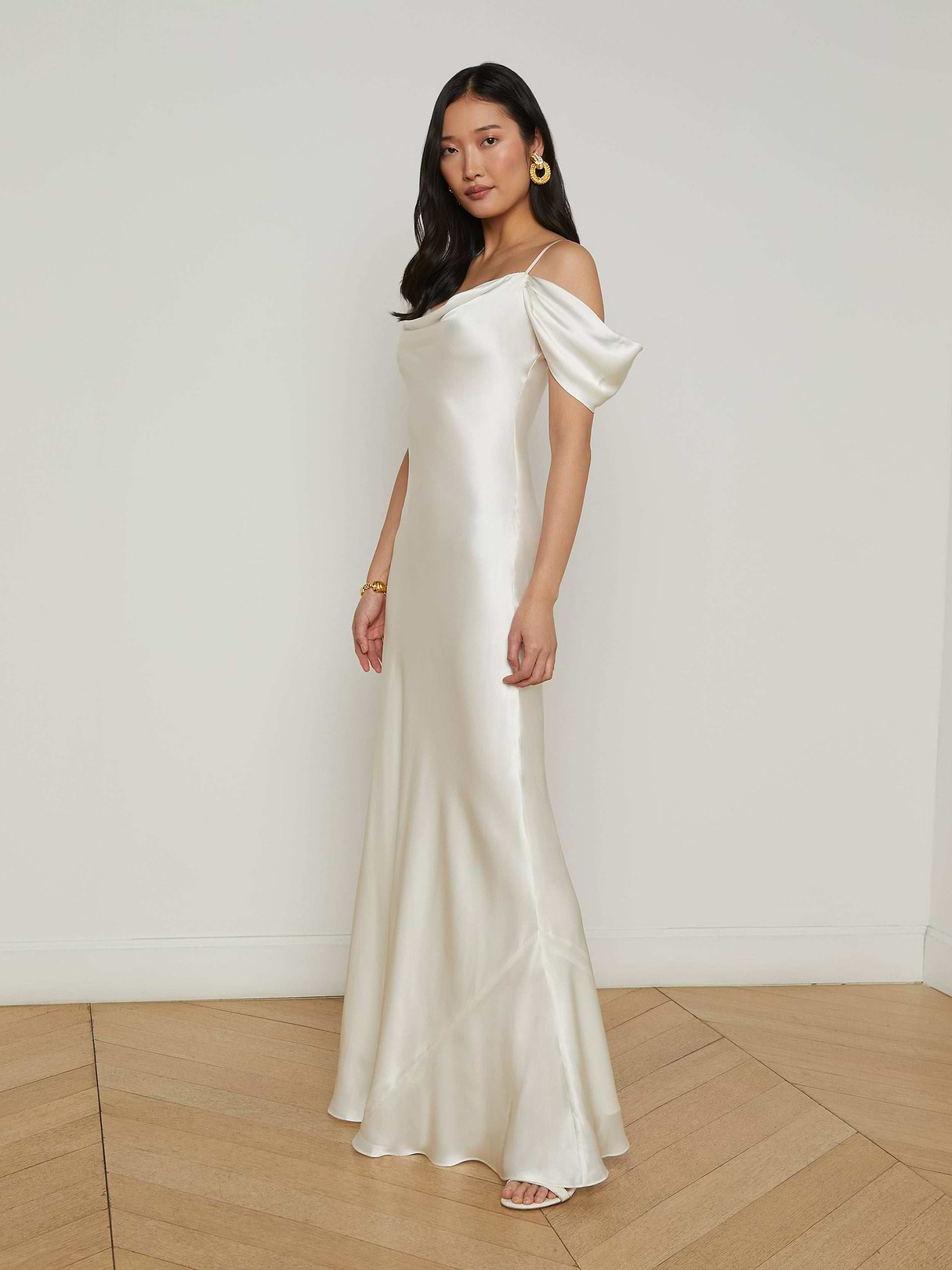ivory silk dress Florence Dress