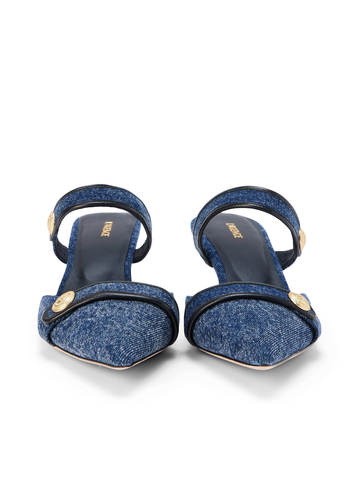 Gilliane Denim Mule in Dark Denim | L'AGENCE