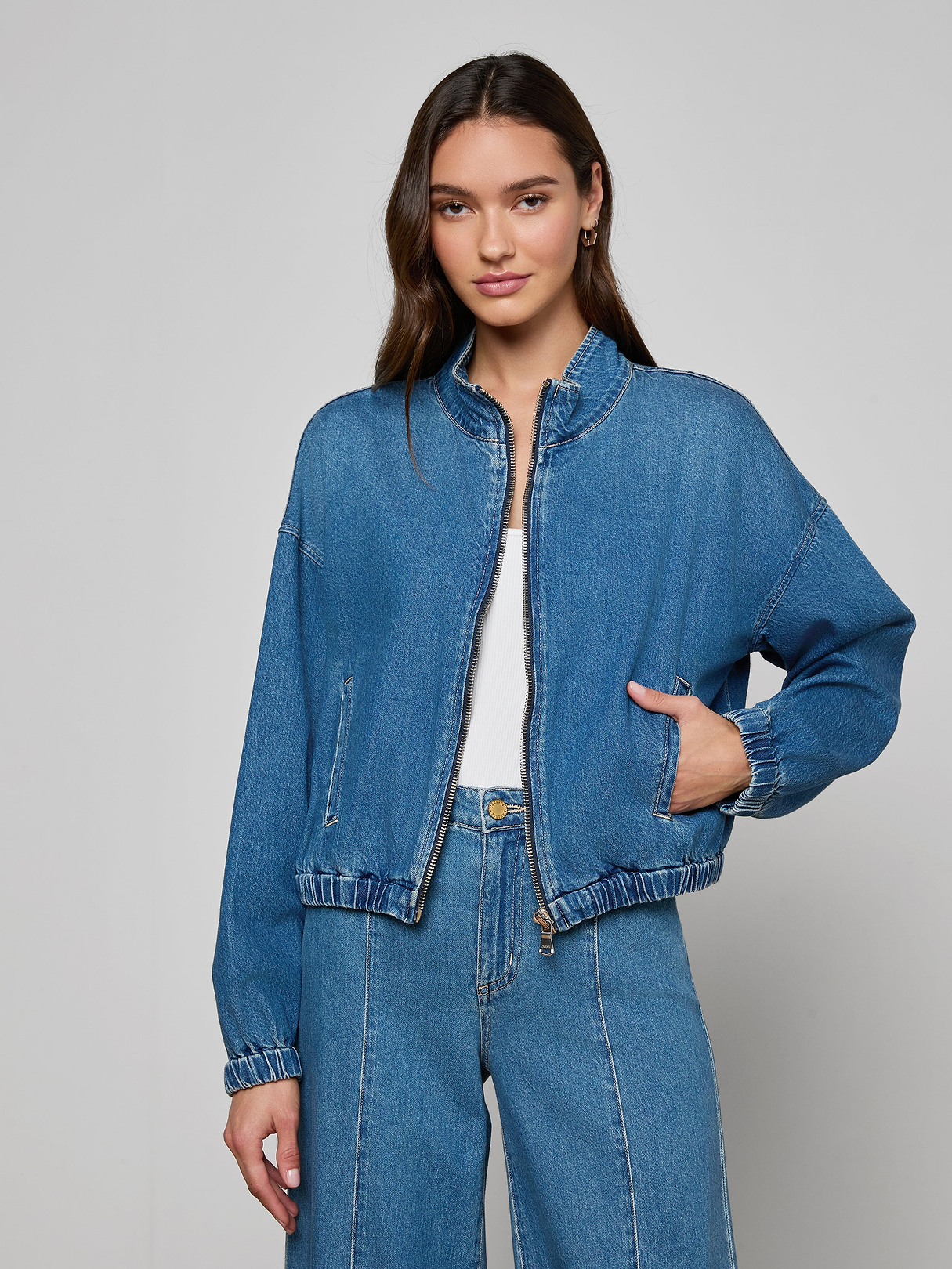 Dunia Jean Jacket in Wilton | L'AGENCE