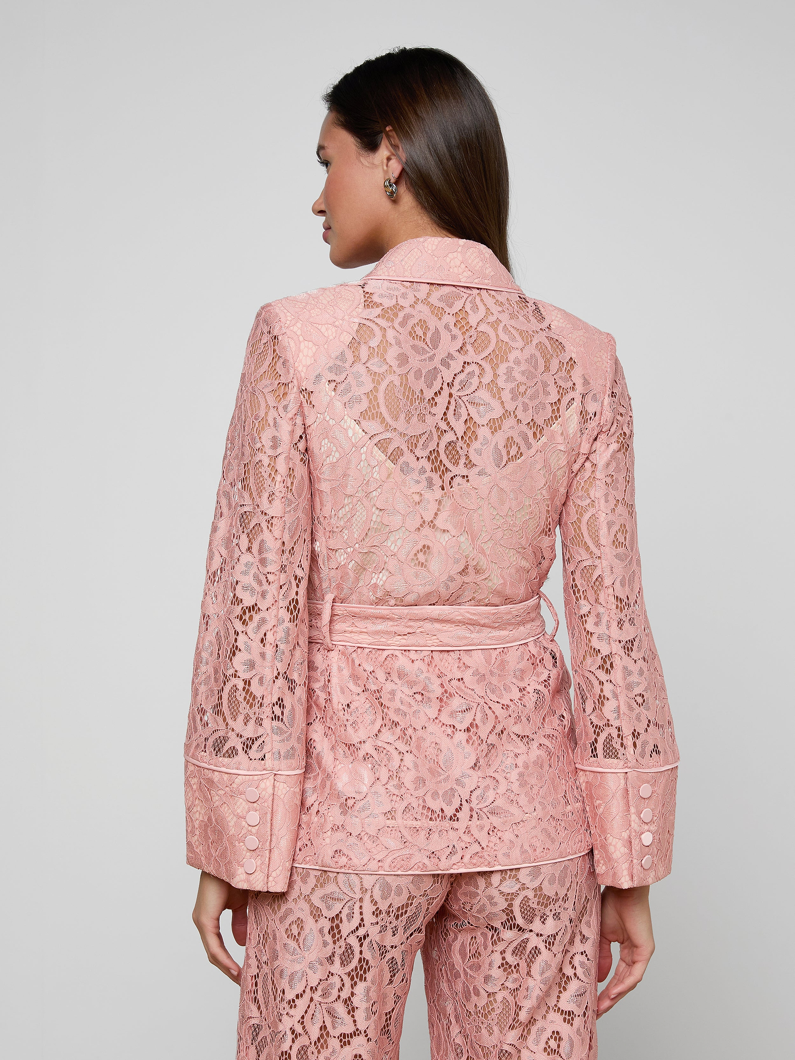 Jordana Lace Blazer in Parfait | L'AGENCE