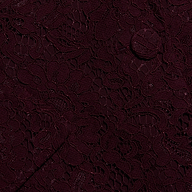 Close-up of the Chamberlain Lace Blazer in deep port red lace, featuring a classic large floral pattern and a matching button.