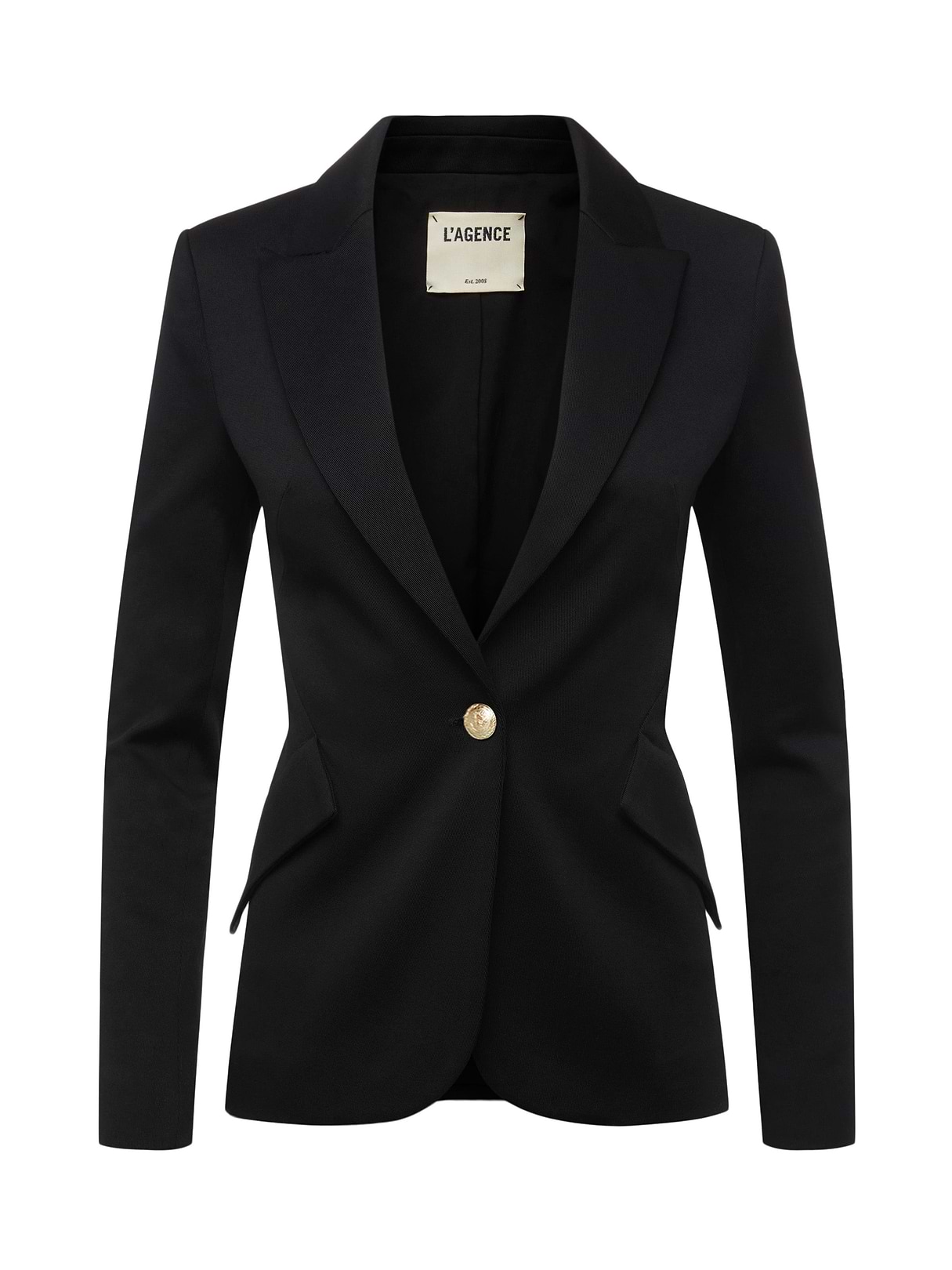 Chamberlain Blazer in Black/Gold | L'AGENCE