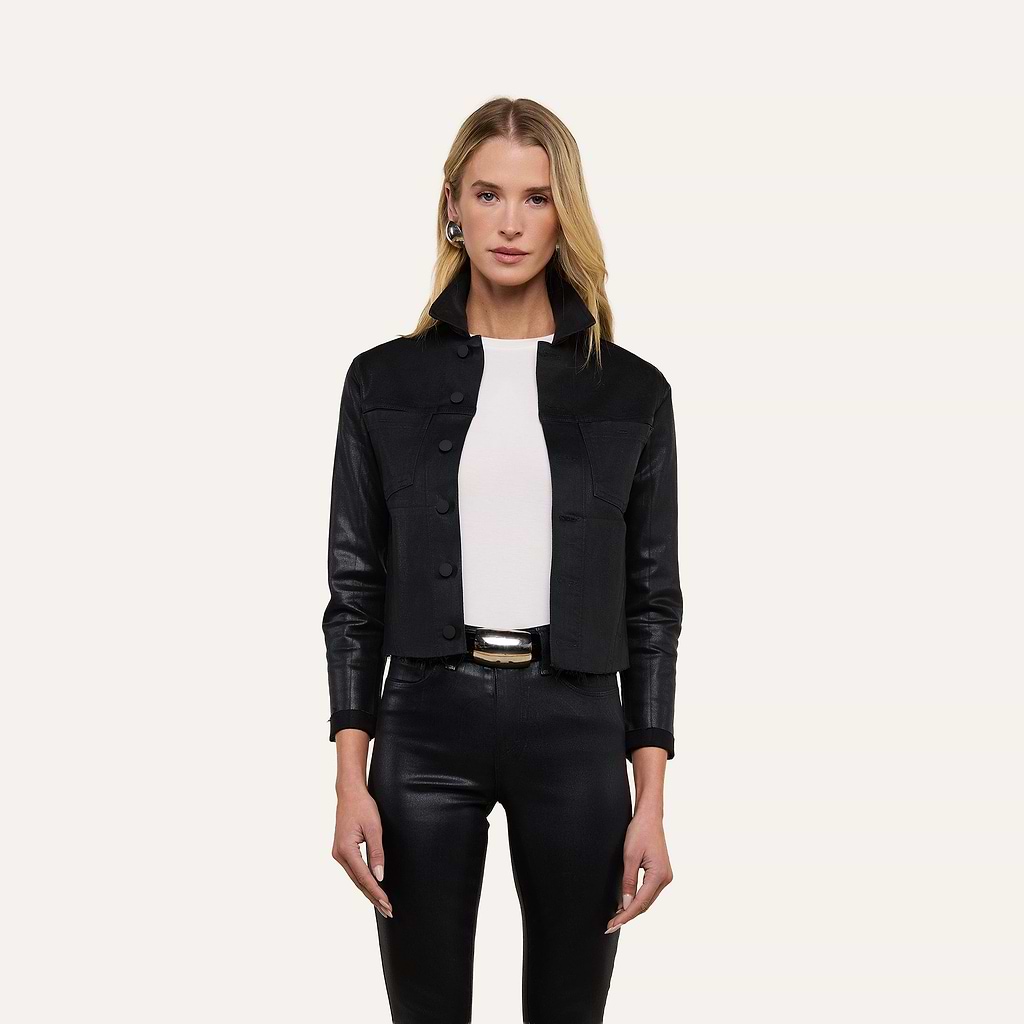 Janelle Coated Jean Jacket