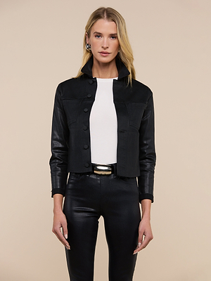 wax coated jean jacket L'AGENCE