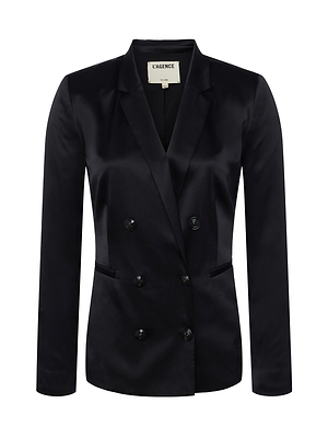 Colin Silk Charmeuse Blazer blazer L'AGENCE   