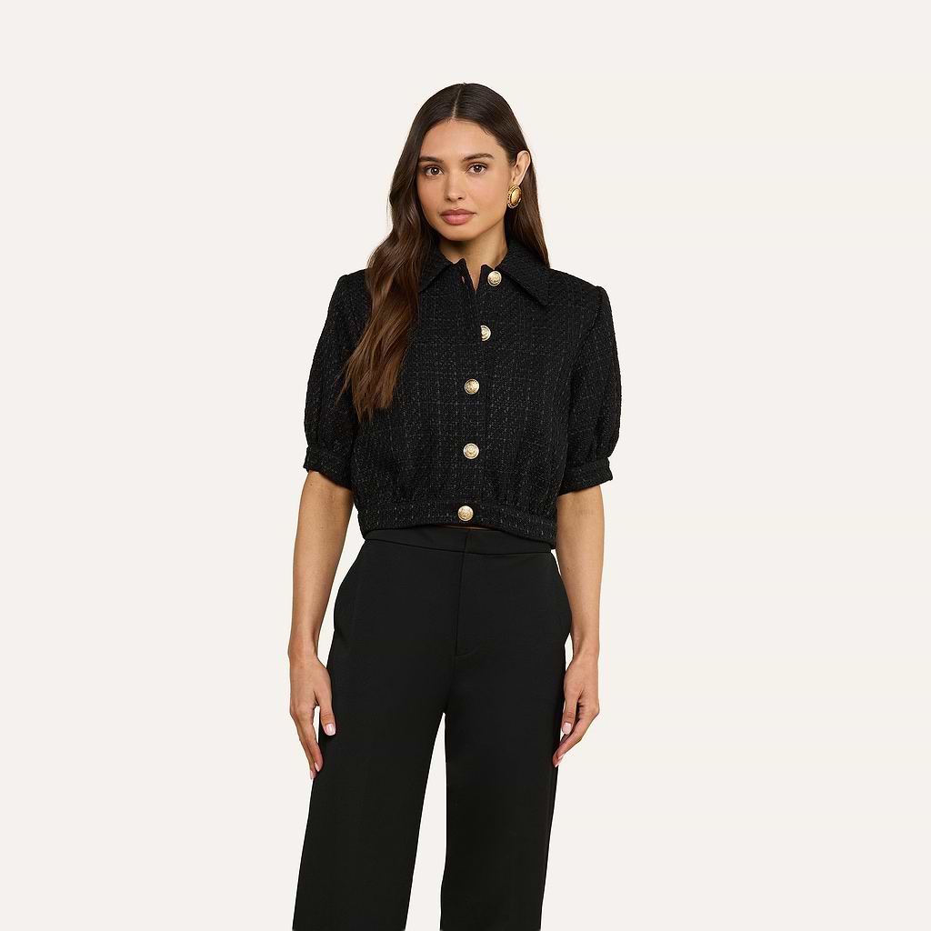 Cove Cropped Tweed Jacket
