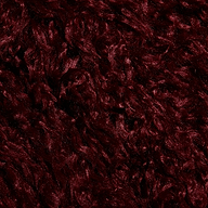 Deep burgundy shag faux fur texture of the Lizbeth Faux Fur Jacket.