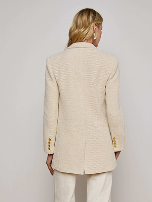 Riva Oversized Knit Blazer blazer L'AGENCE