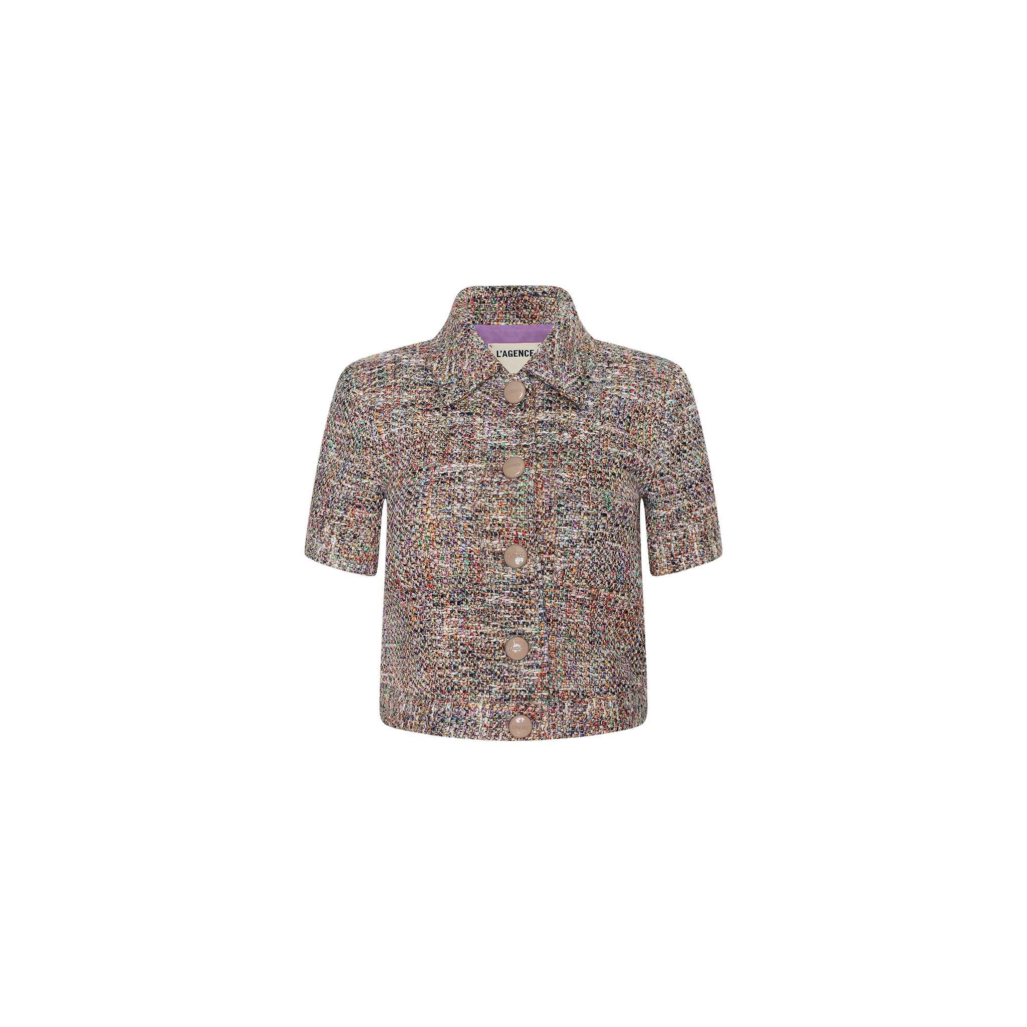 Chita Tweed Jacket in Rainbow Tweed | L'AGENCE Chita Tweed Jacket in Rainbow Tweed | L'AGENCE