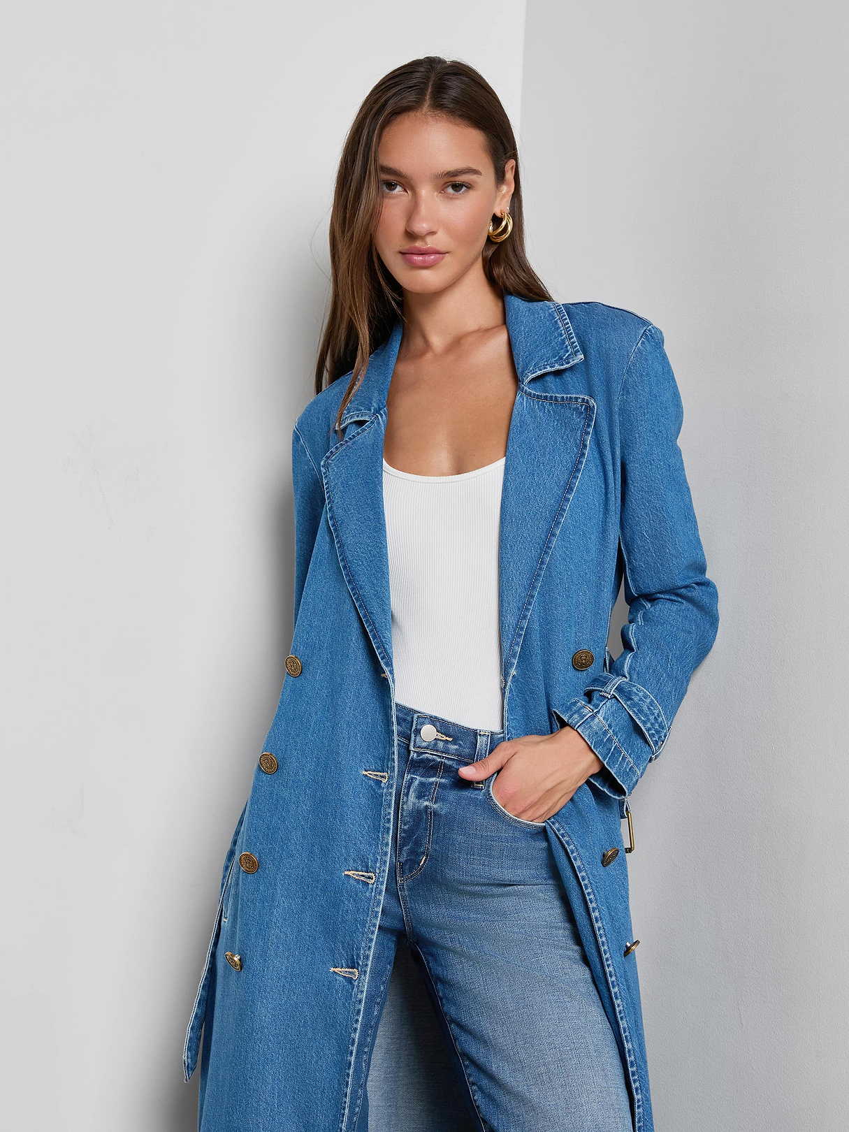 Bradley Trench Coat in Figueroa | L'AGENCE