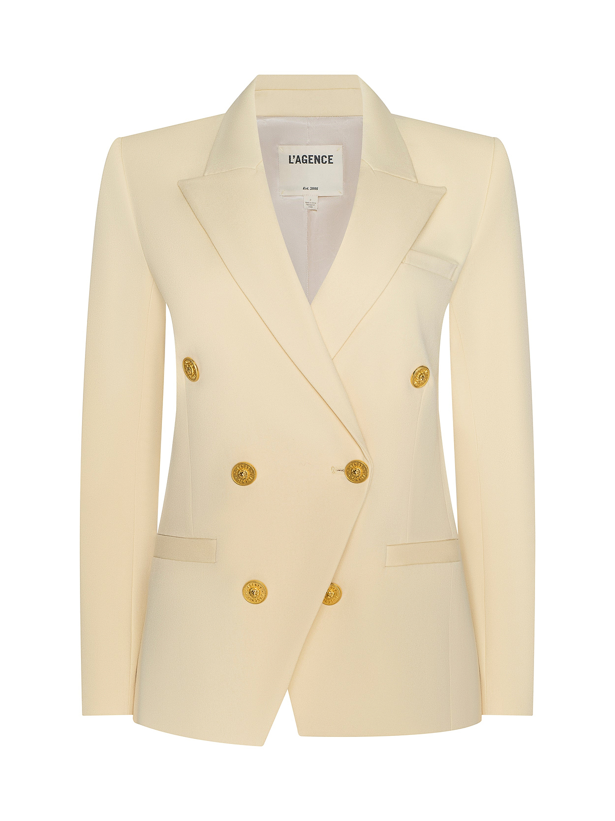 Kyomi Double-Breasted Blazer in Lemon Sorbet | L'AGENCE