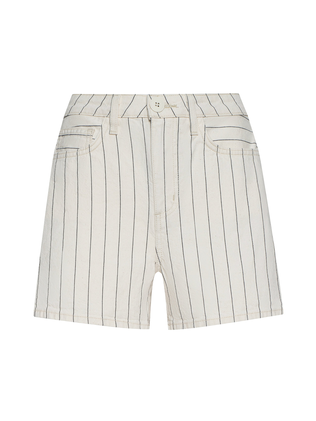 Lissania Short in Ecru/Navy Stripe | L'AGENCE