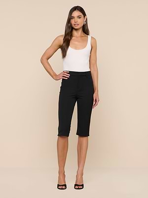 closed pedal pusher 42 L'AGENCE Leni Pedal Pusher In Black