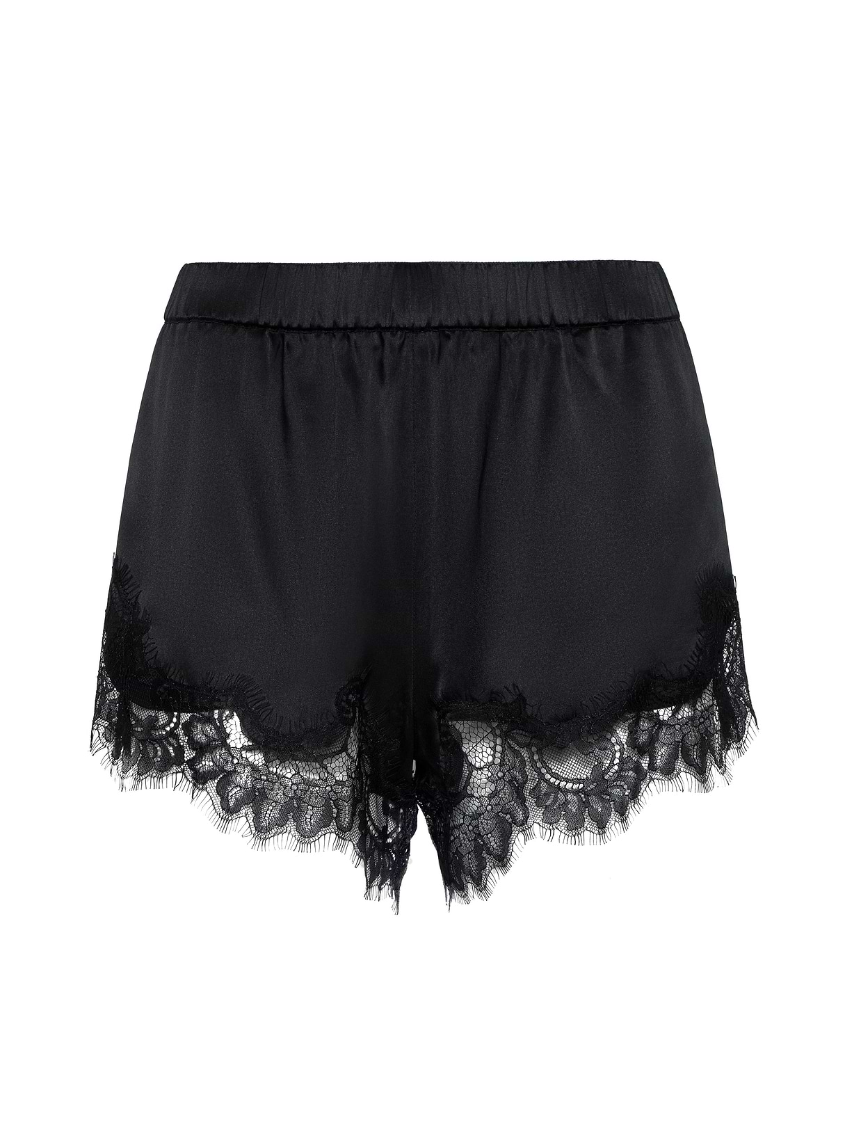 Joy Silk Lace Short in Black | L'AGENCE