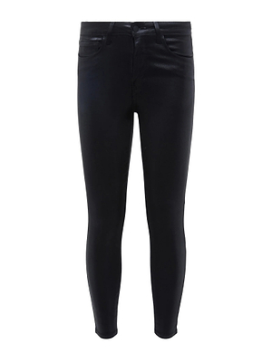 Margot Coated Cropped Skinny Jean jean L'AGENCE