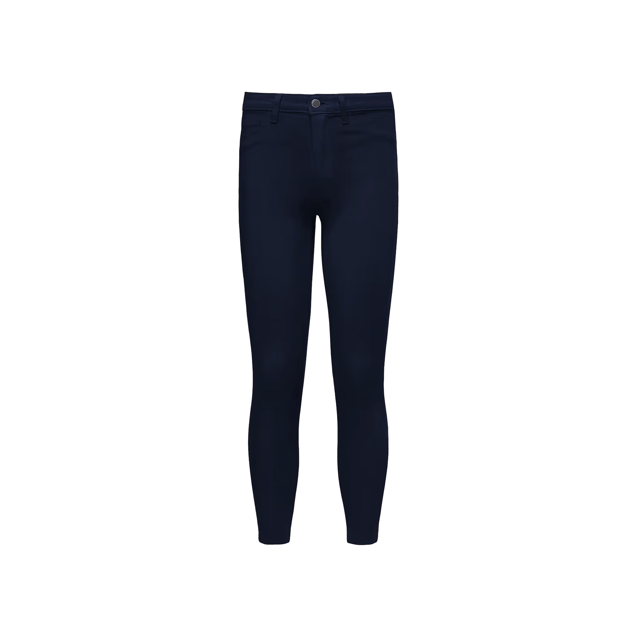 Margot Coated Cropped Skinny Jean in Navy Coated | L'AGENCE Margot Coated Cropped Skinny Jean in Navy Coated | L'AGENCE