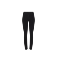 Black Marguerite Corduroy Skinny Pant in a high-rise, ribbed corduroy fabric.