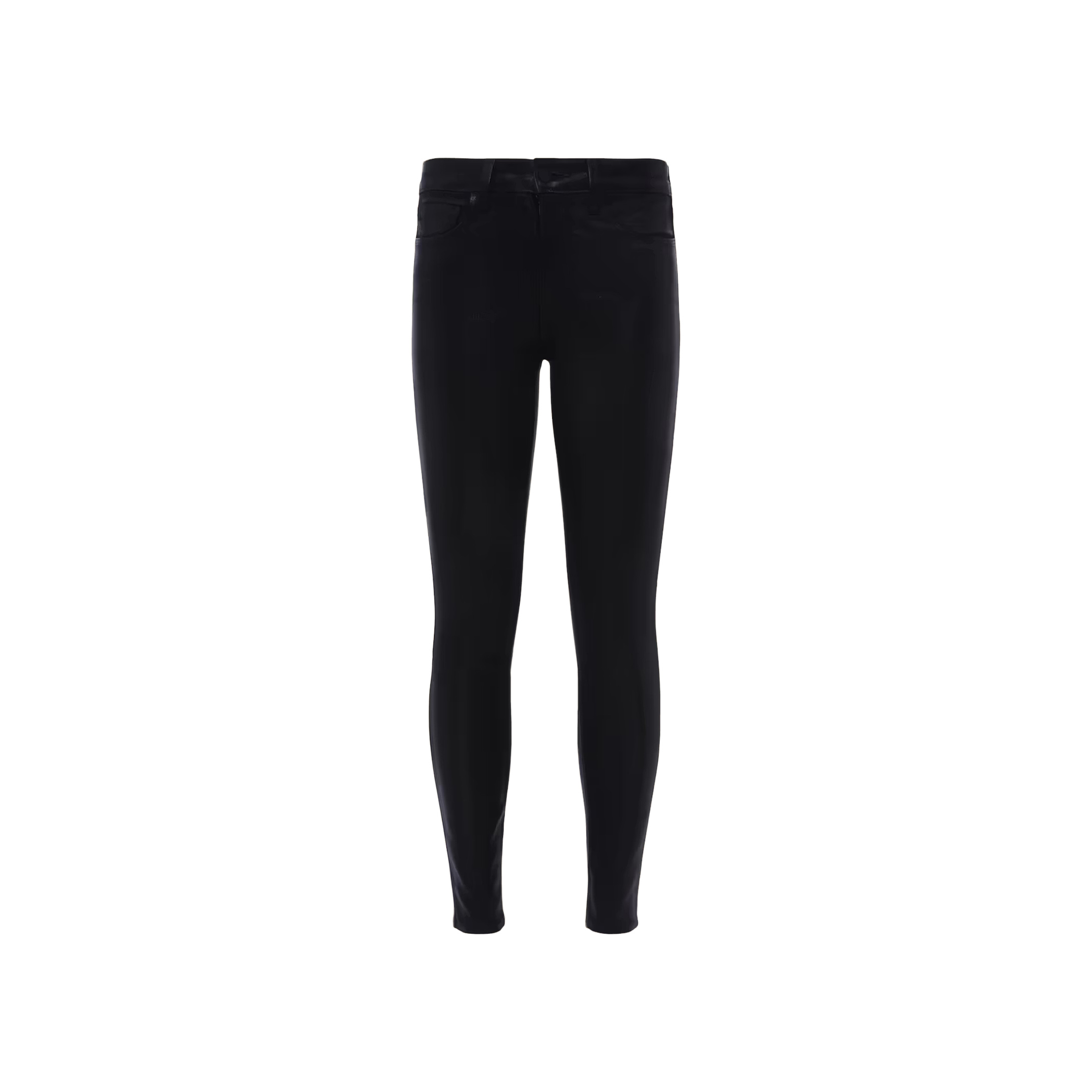 The Marguerite Coated Skinny Jean is displayed upright against a white background.