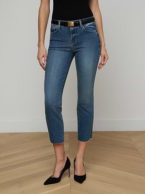 cropped cigarette jeans L'Agence Sada Cropped Slim-Leg Jean In Fair Oak cropped cigarette jeans L'Agence Sada Cropped Slim-Leg Jean In Fair Oak