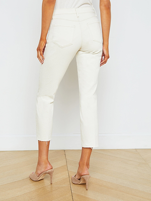 Sada Slim-Leg Cropped Jean jean L'AGENCE   