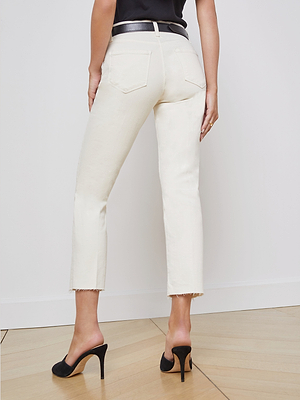 Sada Slim-Leg Cropped Jean jean L'AGENCE   