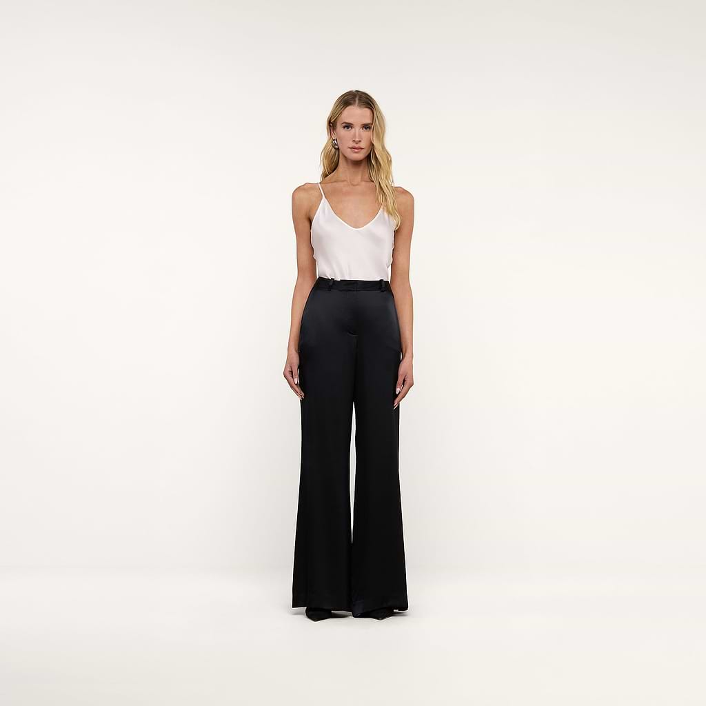 Pilar Silk Wide Leg Pant