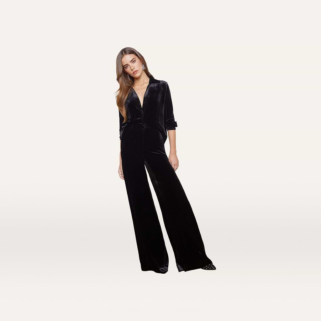 Pilar Velvet Wide Leg Pant