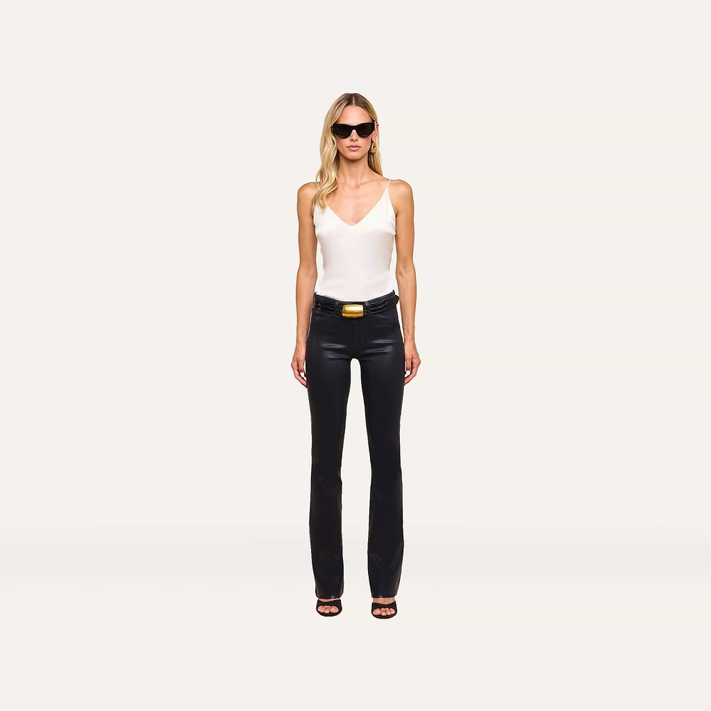 Ruth Coated Straight Leg Jean