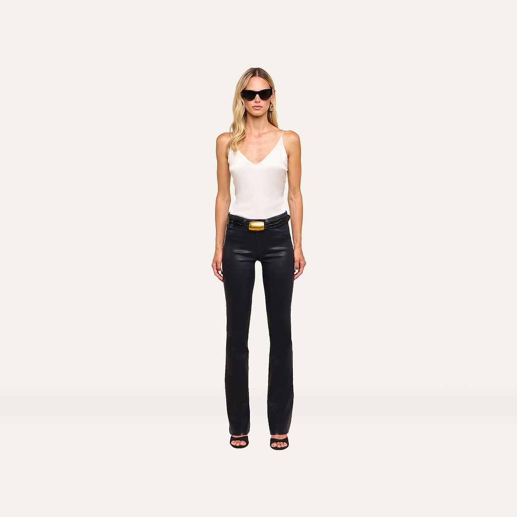 Ruth Coated Straight Leg Jean