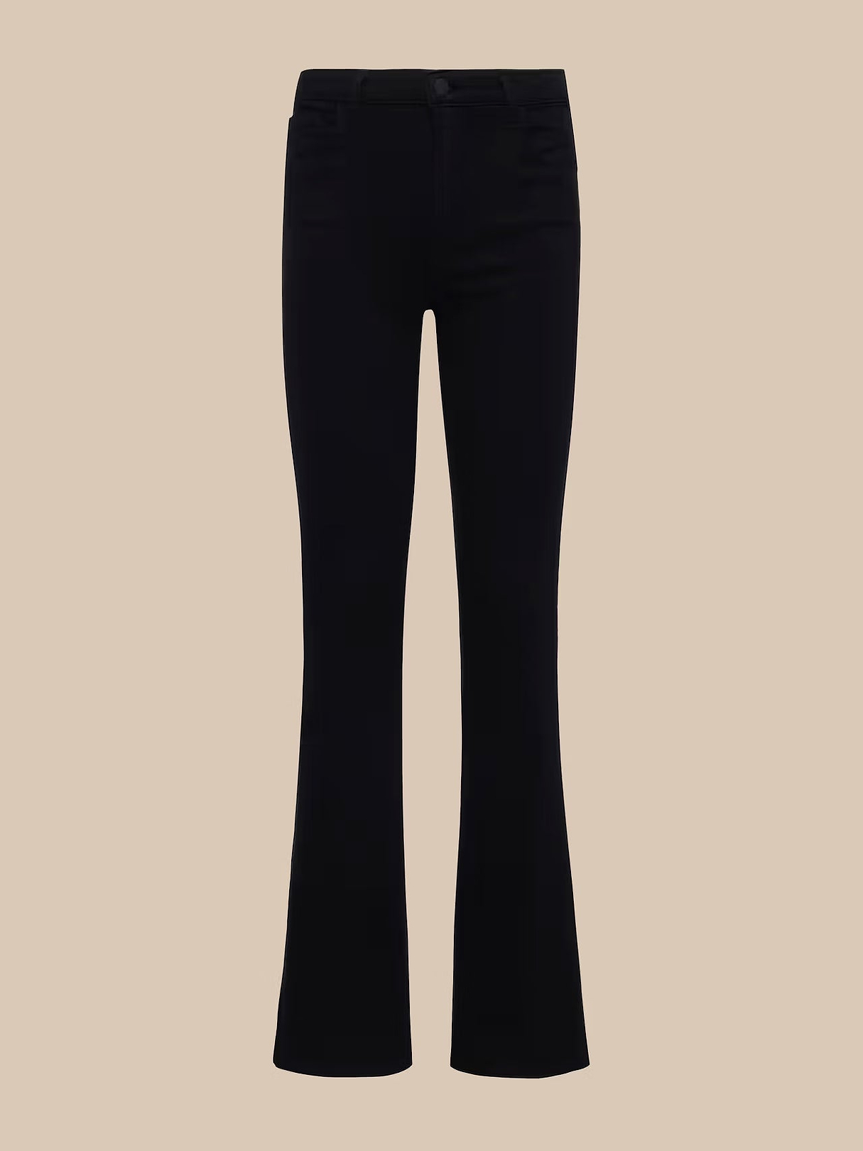 Selma Coated Bootcut Jean in Noir Coated | L'AGENCE