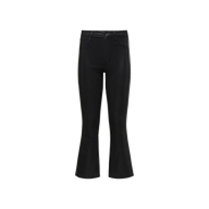Kendra Coated Cropped Flare Jean displayed on a plain white background. These high rise jeans feature a classic five-pocket design, slightly flared legs, and a modern cropped flare silhouette.