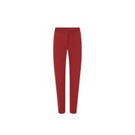 Red Rebel Trouser in slim-straight stretch twill suiting with a flat front, fly closure, and tailored legs.