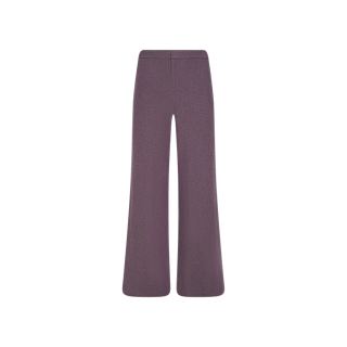 Livvy Straight-Leg Trouser in purple herringbone, displayed on a plain white background and shown from the front—a standout piece ideal for creating your next power suit look.