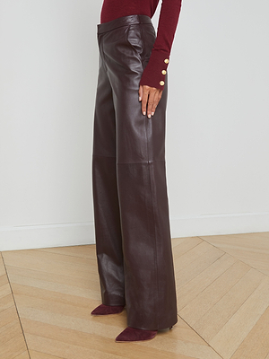 Livvy Leather Trouser pant L'AGENCE Sale