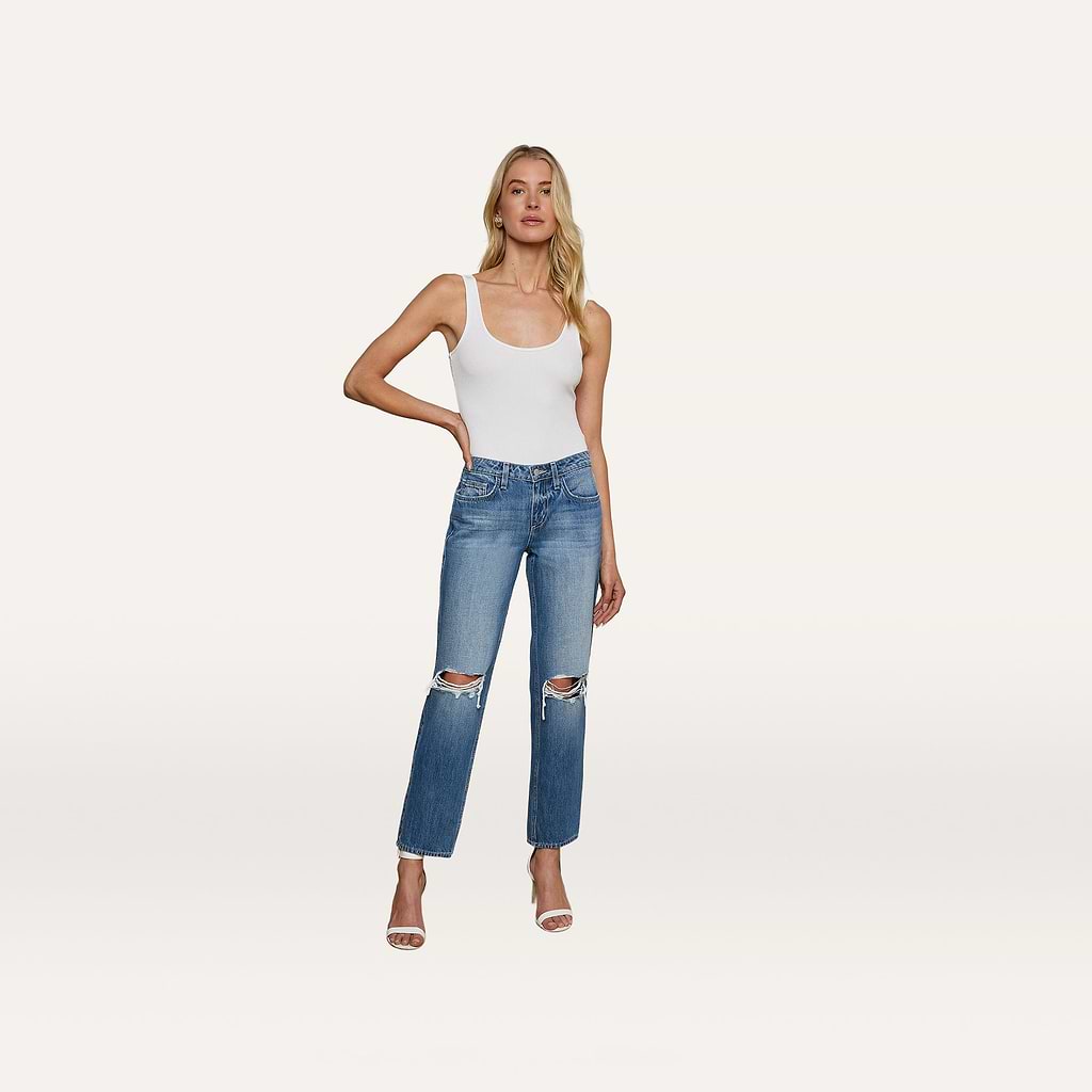 Nevia Slouchy Straight Leg Jean