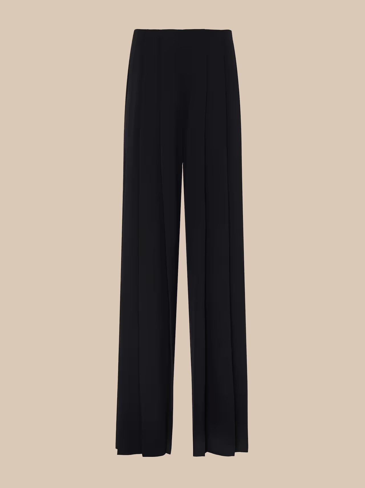 Nova Pleated Wide-Leg Pant in Black | L'AGENCE