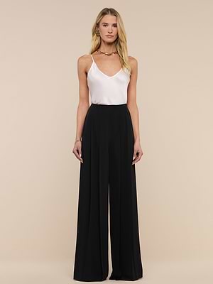 Nova Pleated Wide-Leg Pant in Black | L'AGENCE Nova Pleated Wide-Leg Pant in Black | L'AGENCE