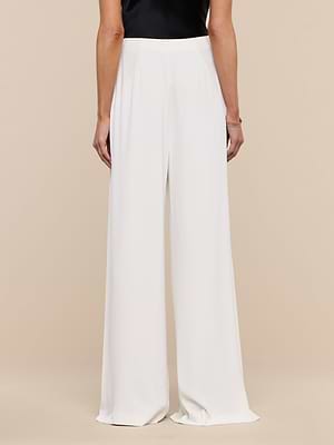 Nova Pleated Wide-Leg Pant in Ivory | L'AGENCE Nova Pleated Wide-Leg Pant in Ivory | L'AGENCE