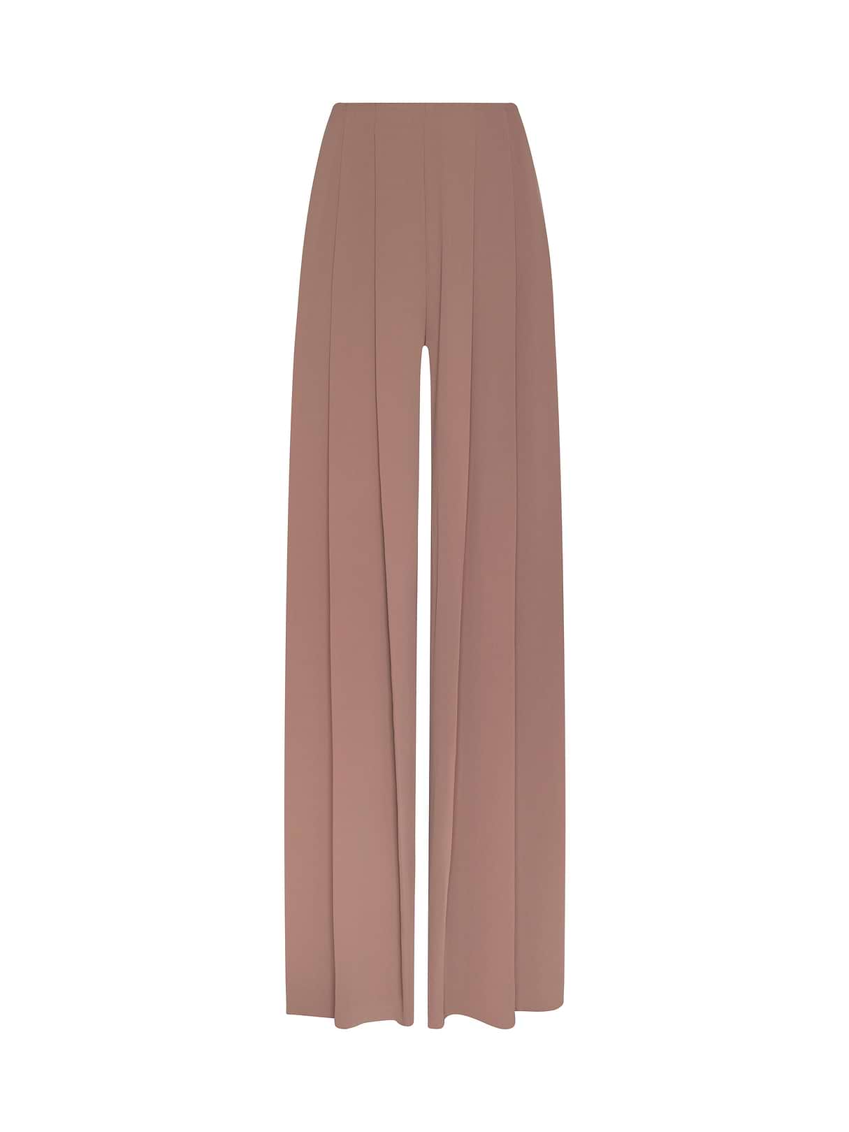 Nova Pleated Wide-Leg Pant in Light Mink | L'AGENCE