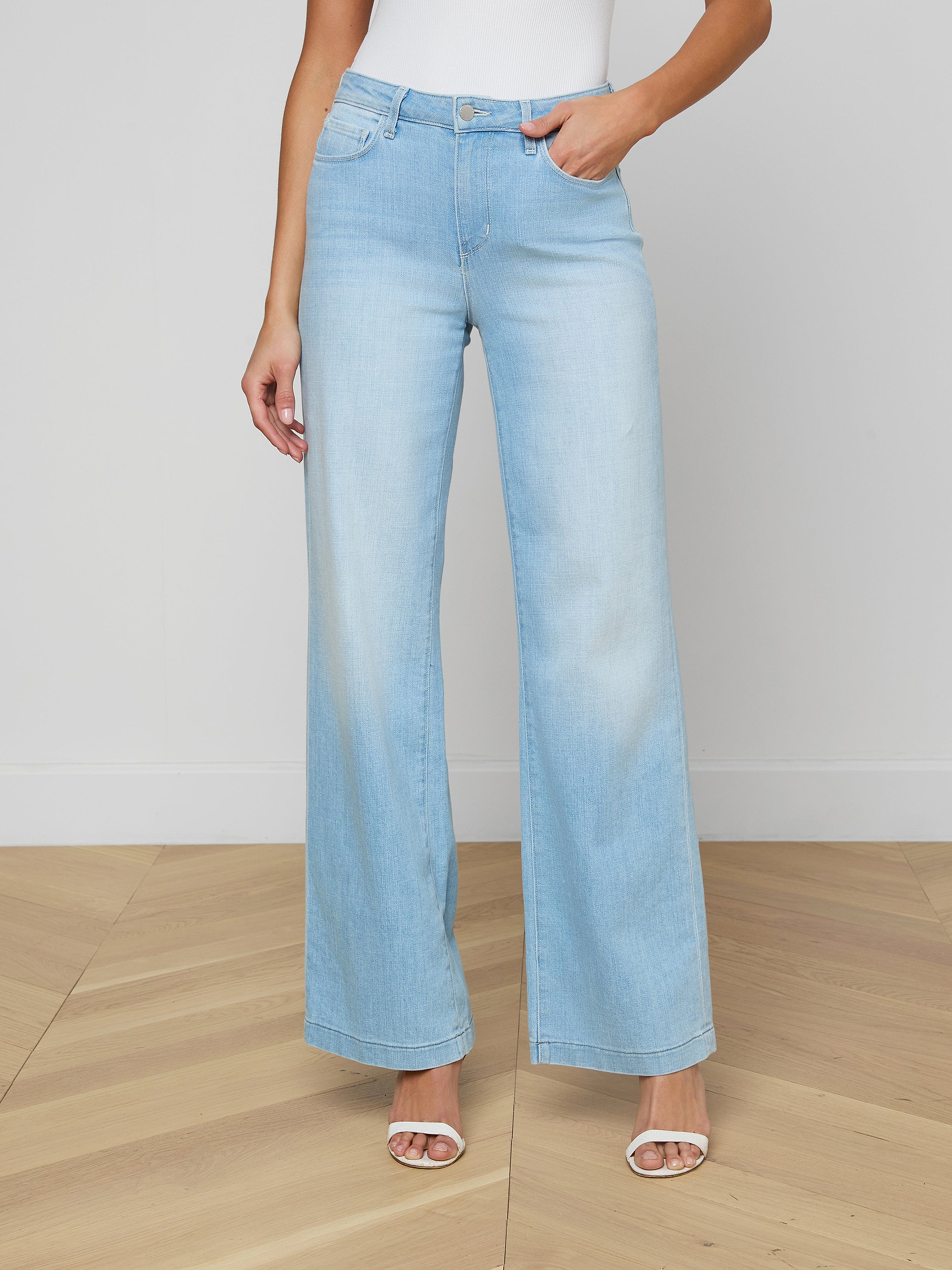 Scottie Wide-Leg Jean in Bayridge | L'AGENCE Scottie Wide-Leg Jean in Bayridge | L'AGENCE